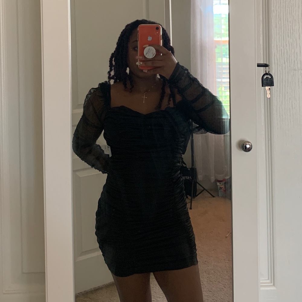 Black Long-Sleeve Dress